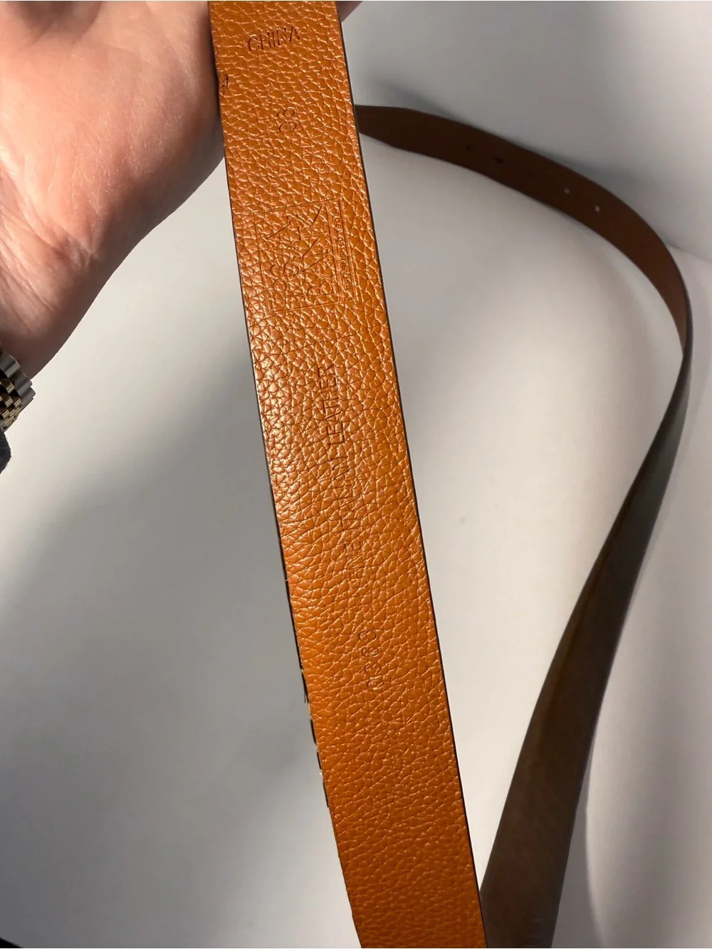 👔 Jos. A. Bank 1905 Collection Smooth Brown Leather Dress Belt 38